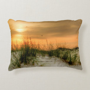 Seemöwen am Sonnenaufgang Dekokissen