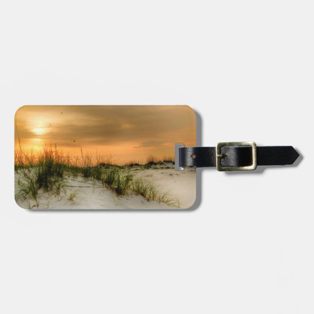 Seemöwen am Sonnenaufgang Gepäckanhänger (Vorderseite horizontal)