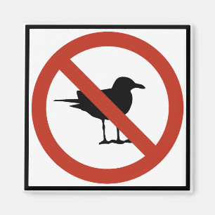 Seemöwen verboten magnet