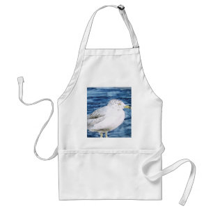 Seemöwevogelseemöwe-Aquarell-Malereikunst Schürze