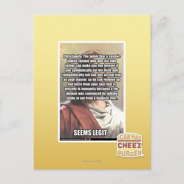 Seems Legit Postkarte (Vorderseite)