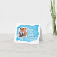 SeeMuschel auf Watercolor-Hochzeit danken Ihnen zu