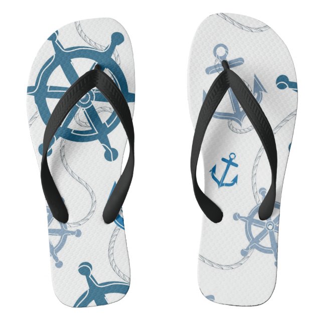 Seemuster Flip Flops (Fußbett)