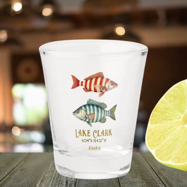 Seen Clark Alaska USA nautischer Fisch Schnapsglas (Von Creator hochgeladen)