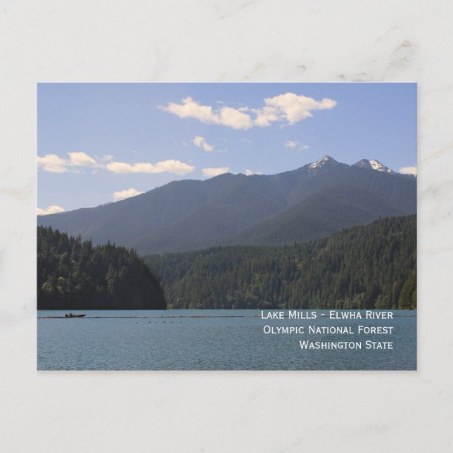 Seen - Elwha River Postcard Postkarte (Vorderseite)