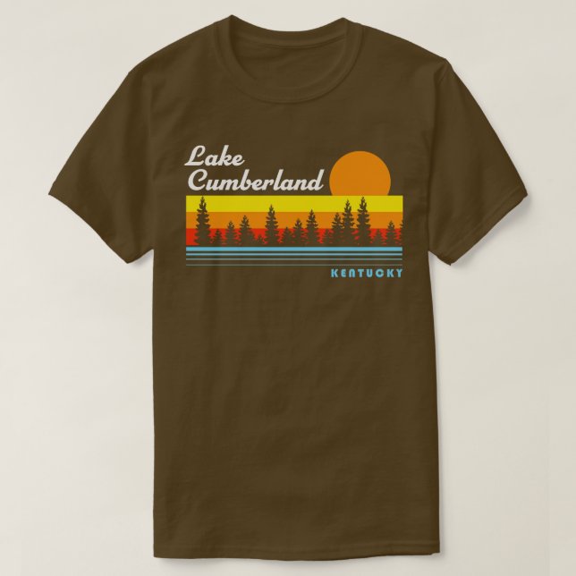 Seen Kentucky Berland Fischen Retro T-Shirt (Design vorne)