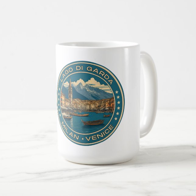 Seen - Lago di garda Italia Kaffeetasse (VorderseiteRechts)
