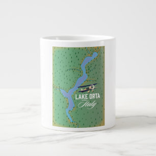 Seen Orta Italien Seekarte Jumbo-Tasse