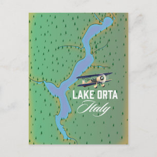 Seen Orta Italien Seekarte Postkarte