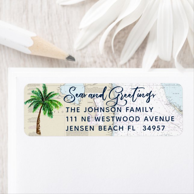 Seen und Gruß Nautical Holiday Rücksendeadresse (Insitu)