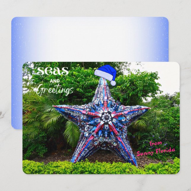 Seen und Grüße von Sunny Florida Weihnachten (Vorne/Hinten)