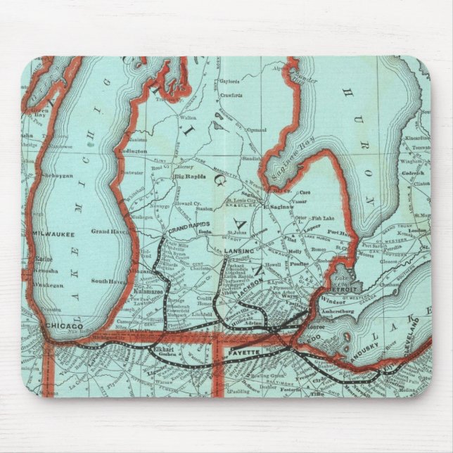 Seen und Süd-Michigan-Eisenbahn Mousepad (Vorne)