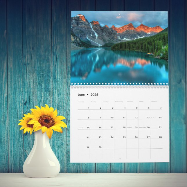 Seen Waldlandschaft jedes Jahr Kalender (Von Creator hochgeladen)