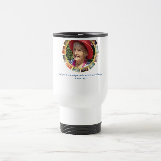 Seena einzigartige Zitat-Reise-Tasse Reisebecher (Mittel)