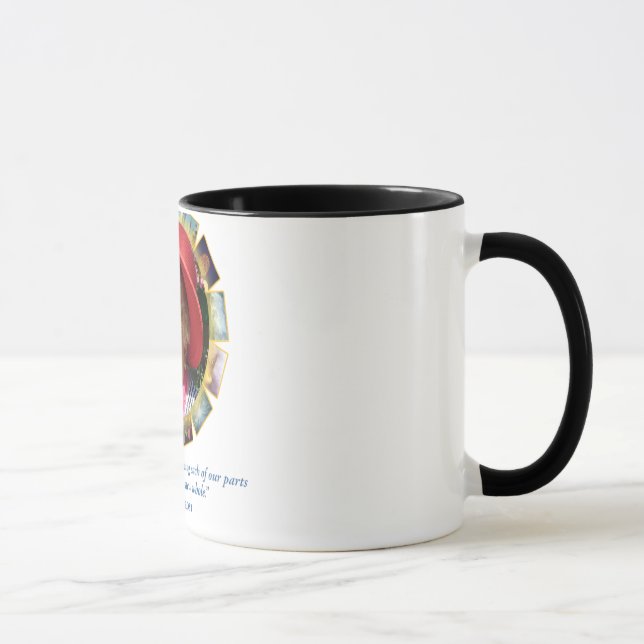 Seena ganze Zitat-Wecker-Tasse Tasse (Rechts)
