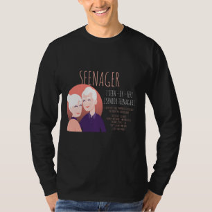 Seenager Citizen Funny Meme Senior Citizen Remüde T-Shirt
