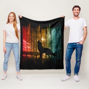 SEENEBÄUME WOLF HEULEN FLEECEDECKE