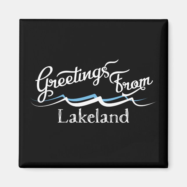 Seenlandwasserwellen Magnet (Vorne)