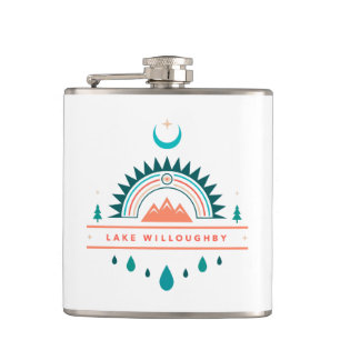 Seenwald-Vermont Boho Regenbogenmond Flachmann