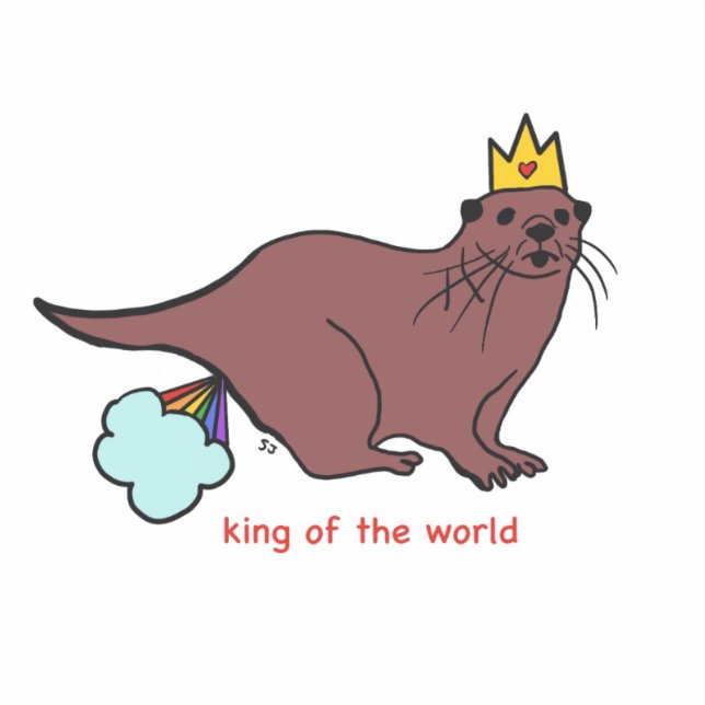 Seeotter Aufkleber (Vorderseite)