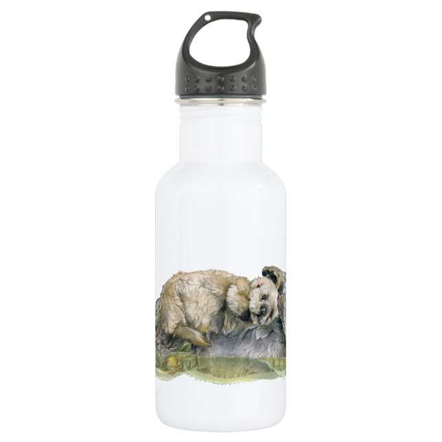 Seeotter Edelstahlflasche (Vorderseite)