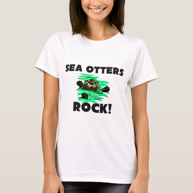 Seeotter-Felsen T-Shirt (Vorderseite)