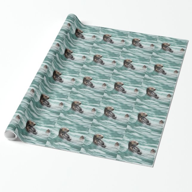 Seeotter Geschenkpapier (Ungerollt)
