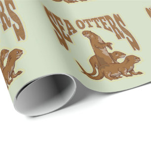 Seeotter Geschenkpapier