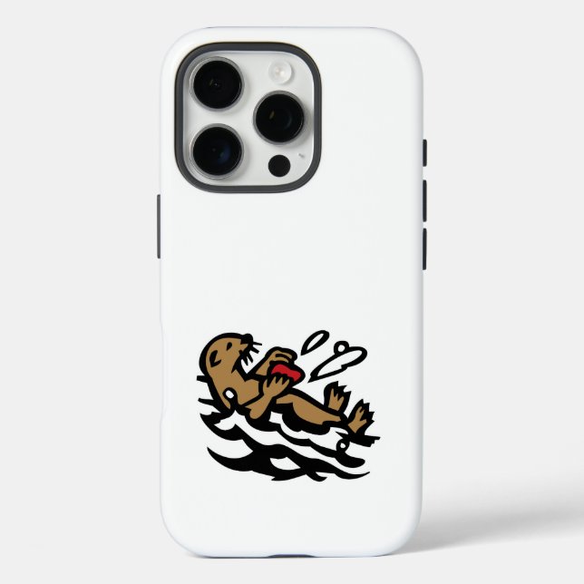 Seeotter iPhone 16 Pro Hülle (Rückseite)