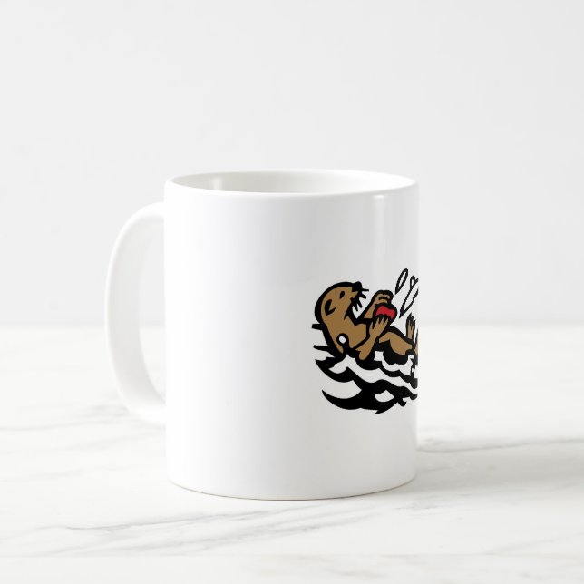 Seeotter Kaffeetasse (Vorderseite Links)