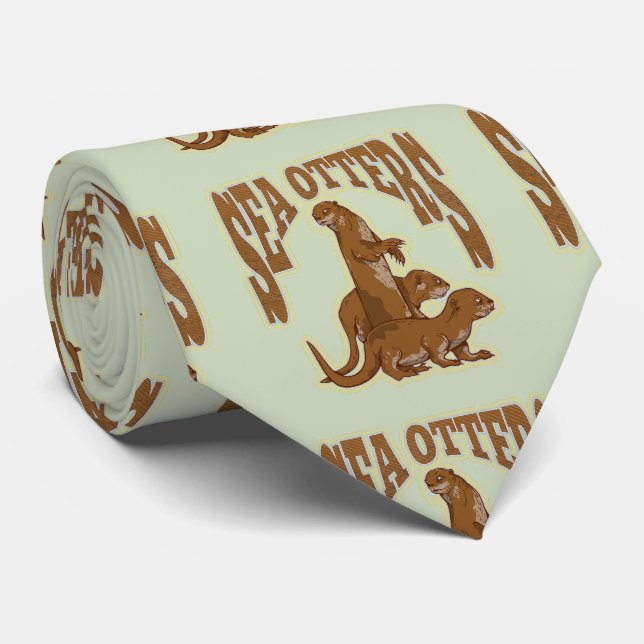 Seeotter Krawatte (Gerollt)