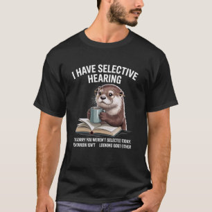 Seeotter Merch Kaffee Buch Nerds Leser Vintage S T-Shirt