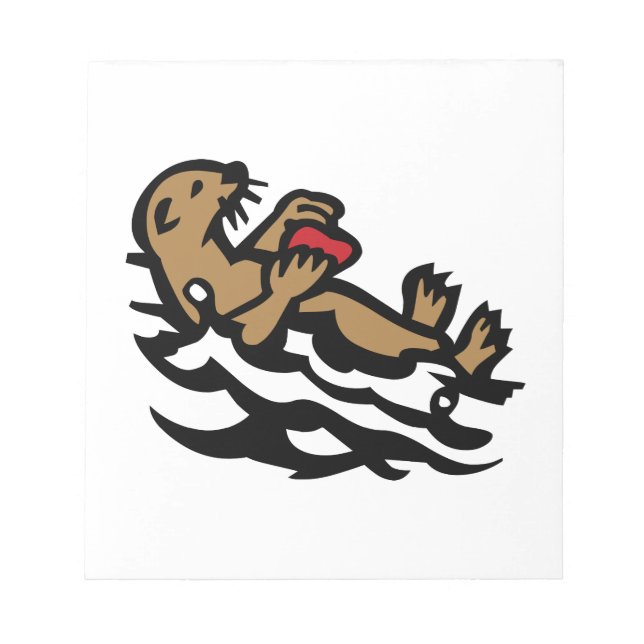 Seeotter Notizblock (Vorderseite)