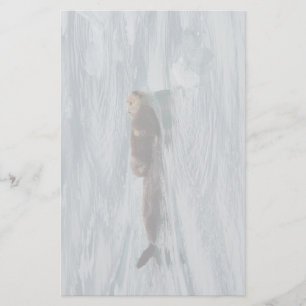Seeotter u. Welpe Briefpapier