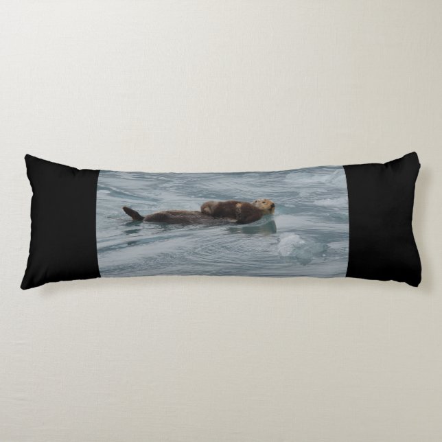 Seeotter und Baby Seitenschläferkissen (Vorderseite)