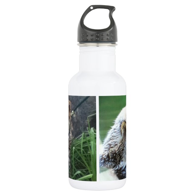 Seeotter- und Gepardjunges Trinkflasche (Vorderseite)