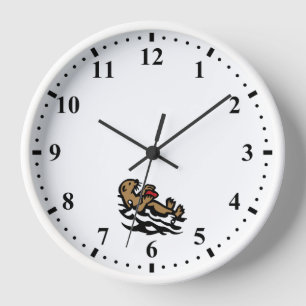 Seeotter Wanduhr