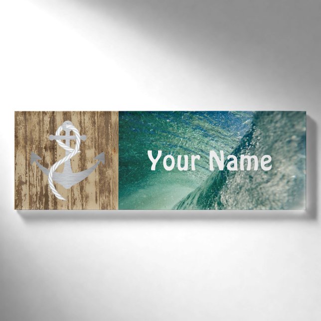 Seeozean-Namensschild Namenschild (Vorderseite)