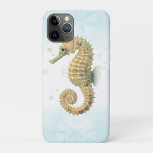 Seepferd Aquamarin & Gold Küstenstrand Case-Mate iPhone Hülle
