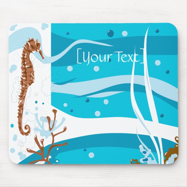 Seepferd Aquatic Aqua Mousepad (Vorne)