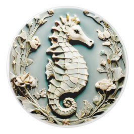 Seepferd Art Nouveau Imitats Relief Direkt gegenüb Keramikknauf