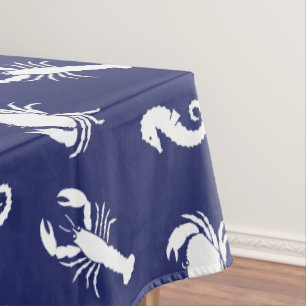Seepferd aus Marineblau Tischdecke
