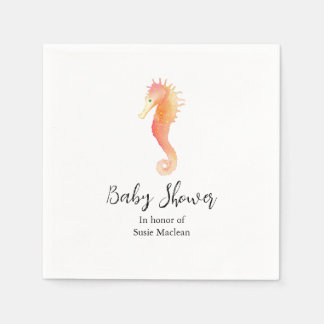 Seepferd Baby Dusche Napkin Serviette