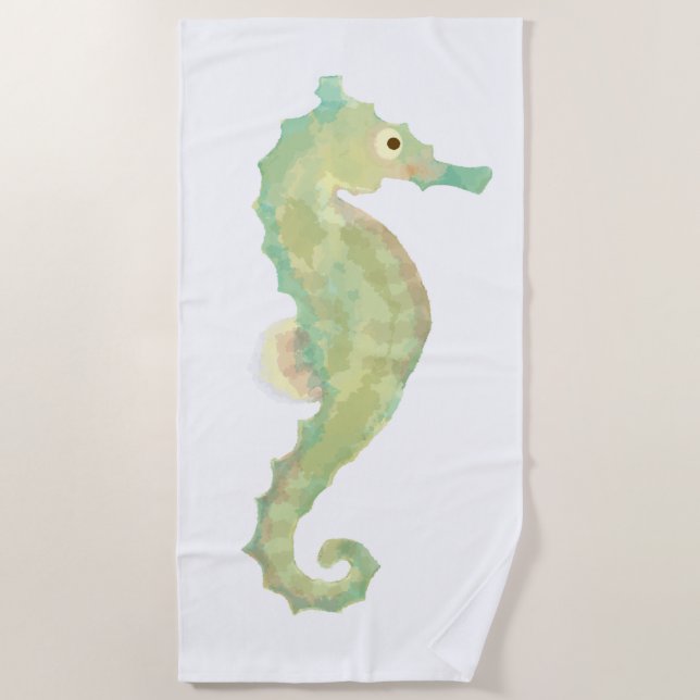 Seepferd Beach Handtuch (Vorderseite)