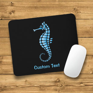 Seepferd Blau Mousepad
