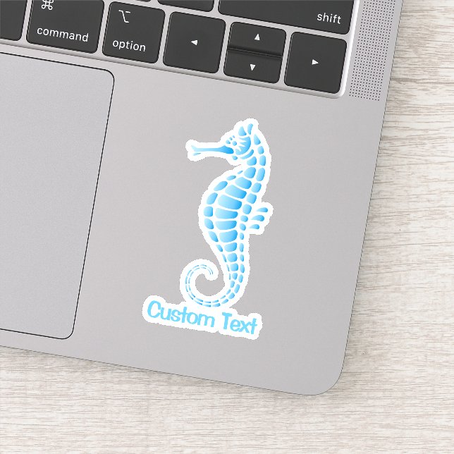 Seepferd Blue Aufkleber (Detail)