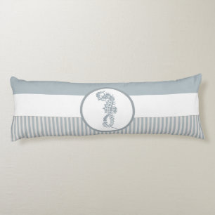 Seepferd Blue Classic Nautical Elegante Seitenschläferkissen