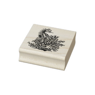Seepferd Briefmarke Gummistempel