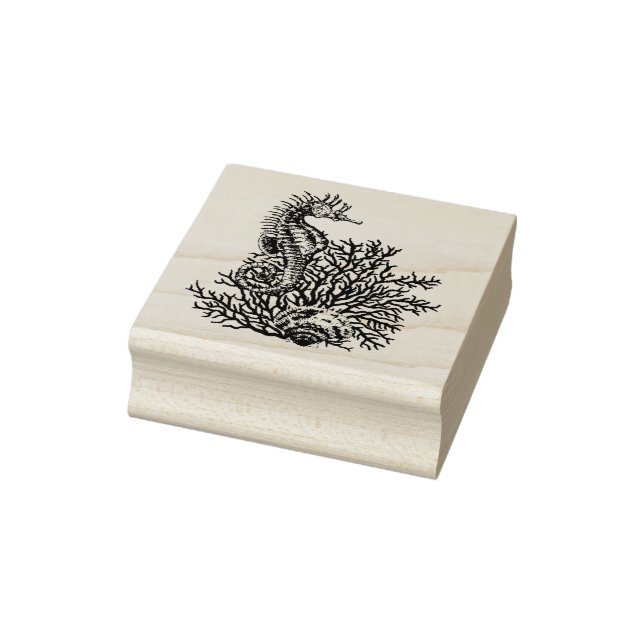Seepferd Briefmarke Gummistempel (Stempel)