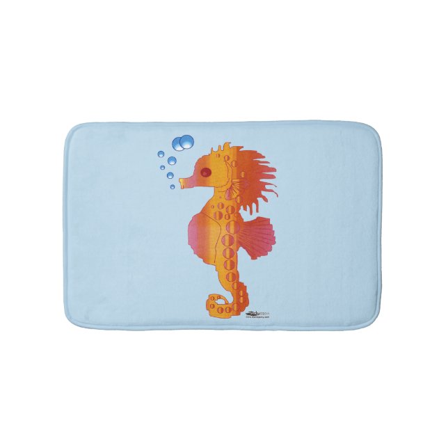 Seepferd Bubble Baby Badematte (Vorderseite)